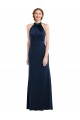 High Neck Open Back Long Maxi Bridesmaid Dress / Prom Dress for Sale