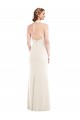 Halter Tuxedo Maxi Bridesmaid Dress / Prom Dress with Front Slit for Sale