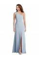Bold One Shoulder Trumpet Maxi Formal Crepe Bridesmaid Dress / Prom Dress for Sale
