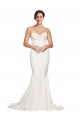 Strapless Cowl Neck Sweep Train Formal Stretch Satin Bridesmaid Dress / Prom Dress for Sale