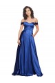 Ball Gown Off the Shoulder Sweetheart Formal Stretch Satin Bridesmaid Dress / Prom Dress for Sale