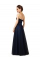 Elegant Lace and Tulle Long Strapless Bridesmaid Dress for Sale