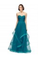 Sweetheart Tulle Bridesmaid Dress with Wide Waistband for Sale