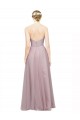 Sweetheart Neckline Long Tulle Bridesmaid Dress with Lace Bodice for Sale