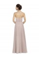 Long Strapless Tulle Bridesmaid Dress with Pleated Bodice for Sale