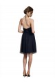 High Neck Illusion Bodice Bridesmaids Dress for Sale