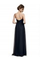 Strapless Sequined Lace Long Bridesmaid Dress with Pleats for Sale
