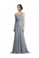 One Shoulder Tulle Fit and Flare Bridesmaid Dress for Sale