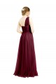 One Shoulder Floor Length Long Tulle Bridesmaid Dress for Sale