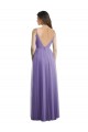 Sweetheart Deep V-Back Tulle Bridesmaid Dress with Draped Bodice for Sale