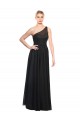 Ruched One Shoulder Tulle A-Line Bridesmaid Dress for Sale