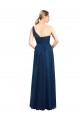 Ruched One Shoulder Tulle A-Line Bridesmaid Dress for Sale
