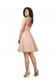 Lace and Tulle Bridesmaid Dress with Cap Sleeves and Keyhole Back for Sale