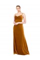 Long Velvet Cowl Neck Slip Bridesmaid Dress / Prom Dress for Sale