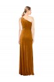Sleek One Shoulder Long Formal Velvet Bridesmaid Dress / Prom Dress for Sale