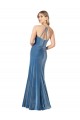 Vintage Velvet High Neck Formal Bridesmaid Dress / Prom Dress with Strappy Back for Sale