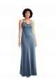 Cowl Neck Convertible Velvet Maxi Slip Dress for Sale