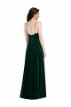 Velvet Halter Maxi Bridesmaid Dress / Prom Dress with Pockets & Front Slit for Sale
