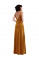 Twist Front Cutout Velvet Maxi Bridesmaid Dress / Prom Dress with Pockets for Sale