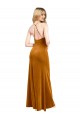 Halter Neckline Long Full Length Formal Velvet Bridesmaid Dress / Prom Dress with Strappy Back for Sale