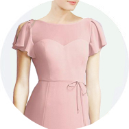 Short Sleeves Bridesmaid Dresses for Sale